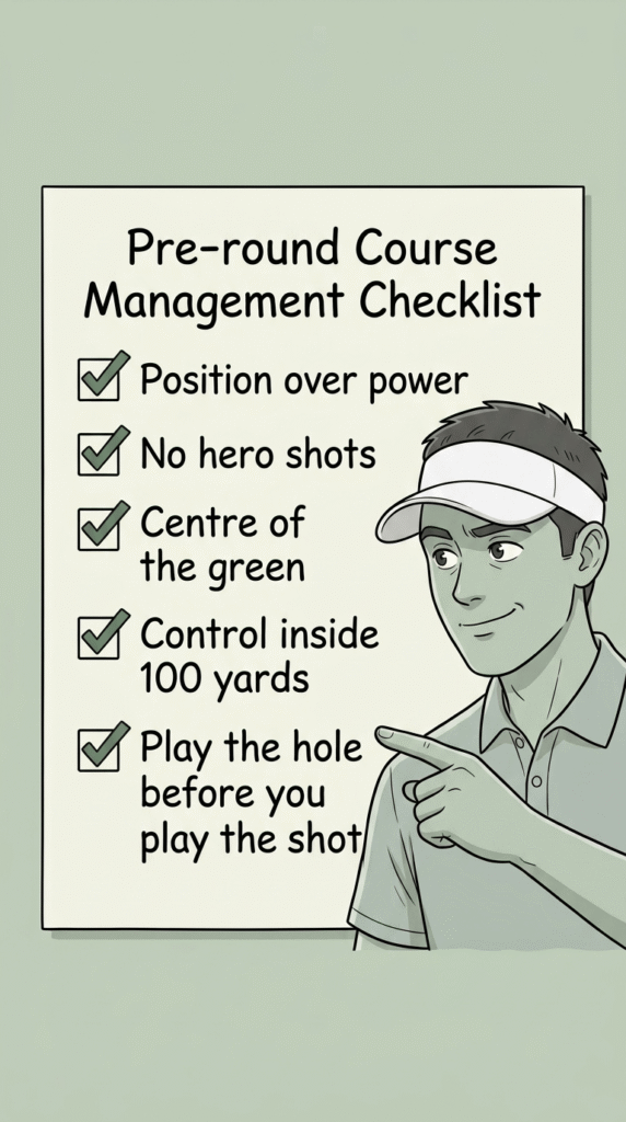 pre round course checklist